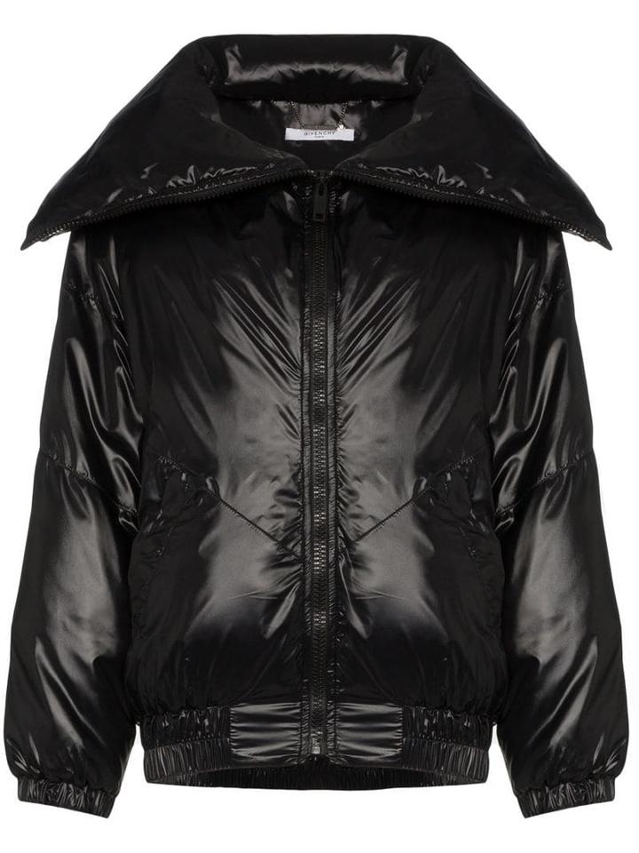 Givenchy Logo Printed Bomber Jacket - Black