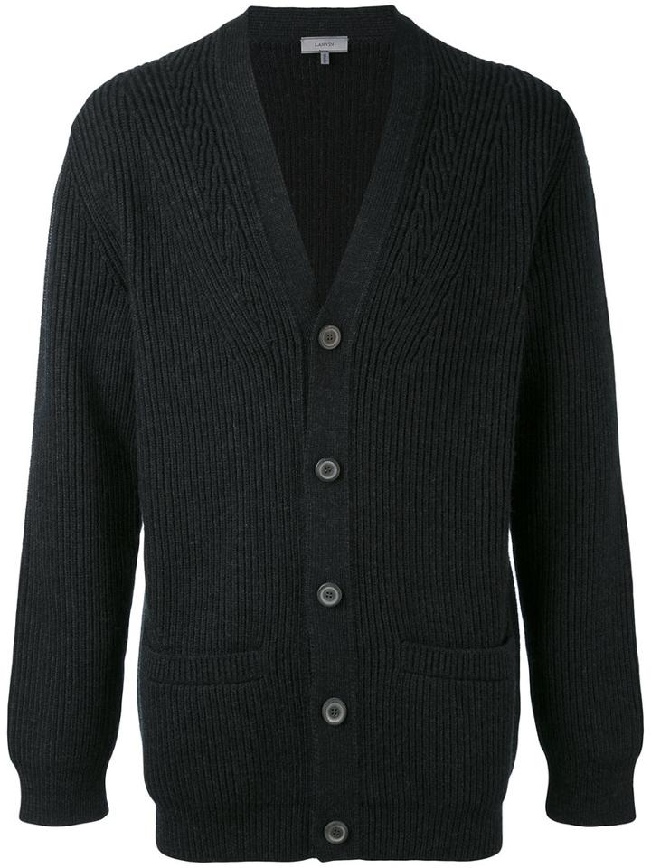 Lanvin - Cardigan - Men - Polyamide/wool - M, Grey, Polyamide/wool