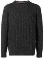 Barbour Essential Cable Crew Sweater - Grey