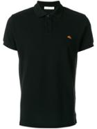 Etro Contrast Logo Polo Shirt - Black