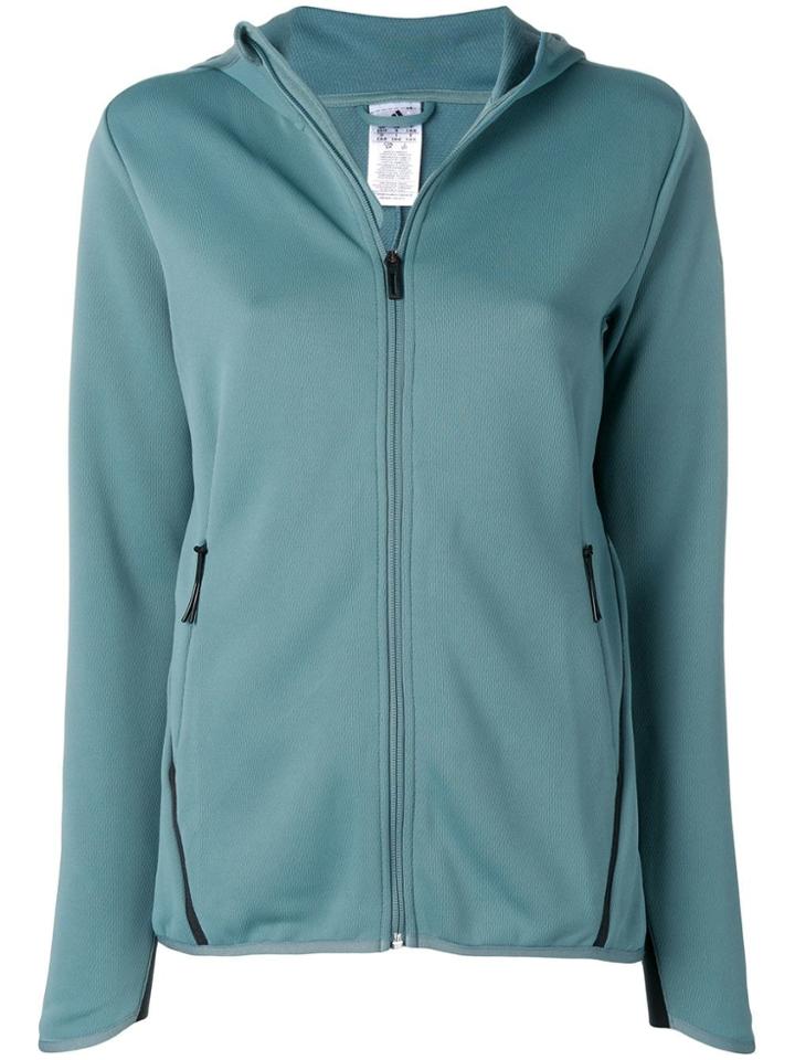 Adidas Zipped Hooded Jacket - Blue