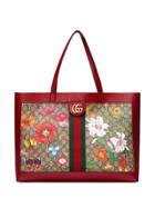 Gucci Flora Print Tote Bag - Neutrals