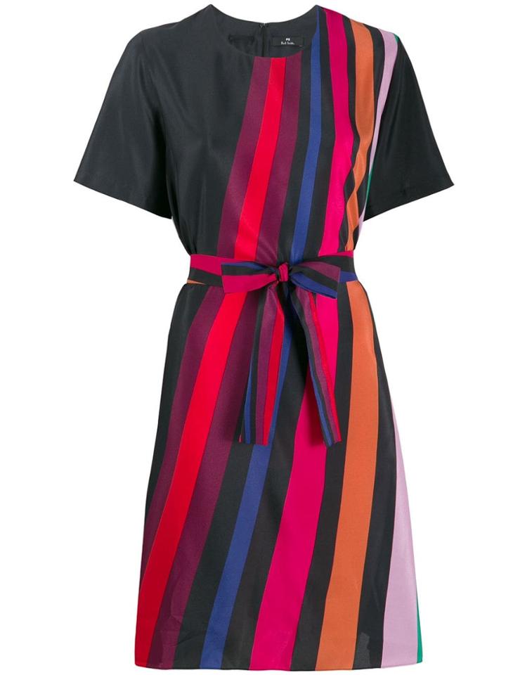 Ps Paul Smith Striped Day Dress - Red
