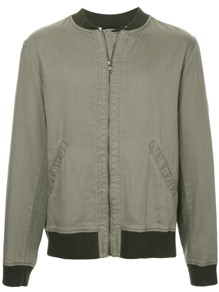 Bassike Zipped Bomber Jacket - Grey