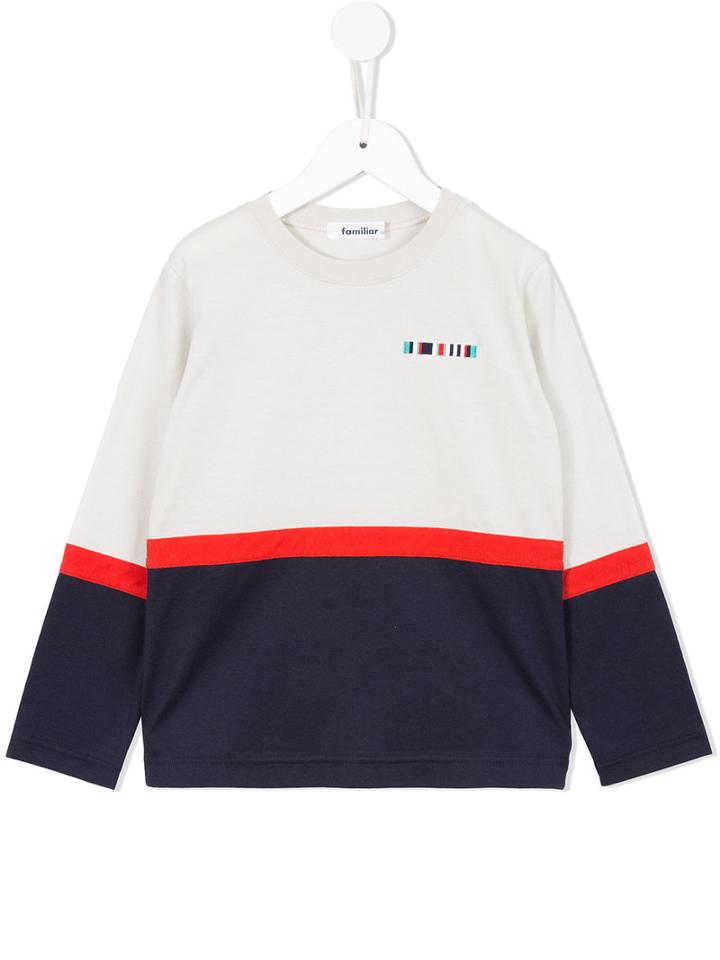 Familiar Colour Block Sweatshirt, Boy's, Size: 12 Yrs, White