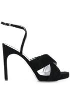 Givenchy Ankle Strap High Heel Sandals - Black