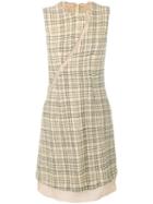 Comme Des Garçons Pre-owned 1997 Checked Dress - Neutrals