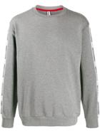 Moschino Logo Stripes Sweatshirt - Grey