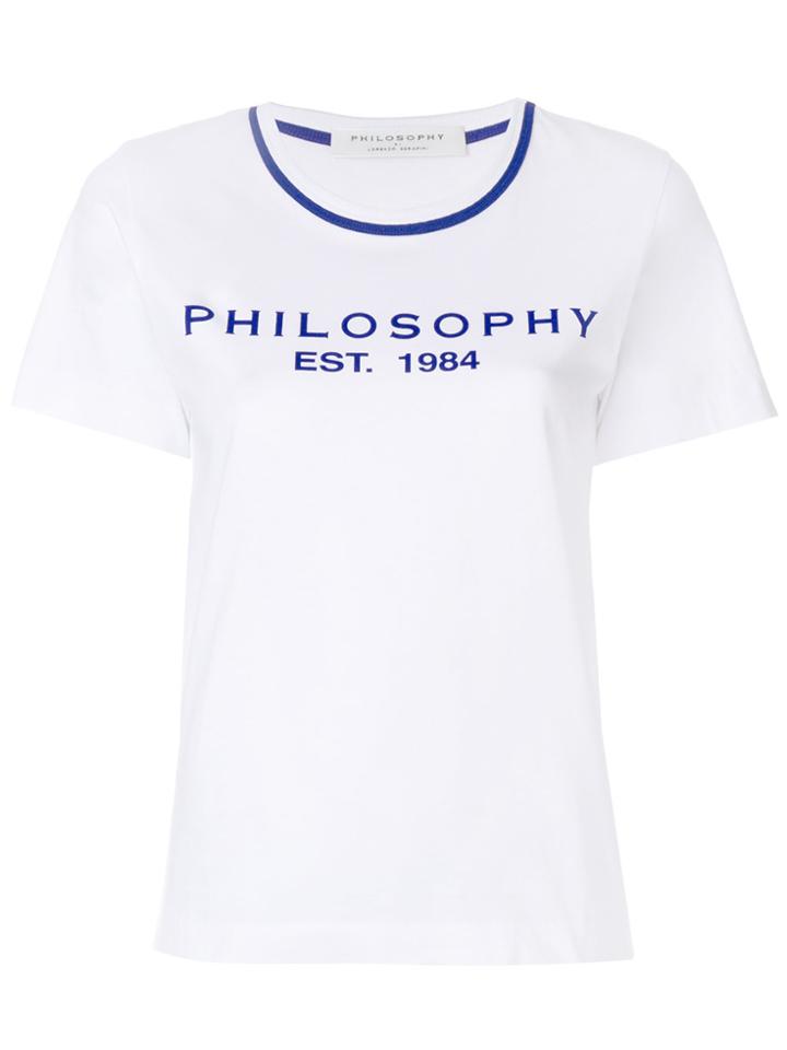 Philosophy Di Lorenzo Serafini Logo Print T-shirt - White