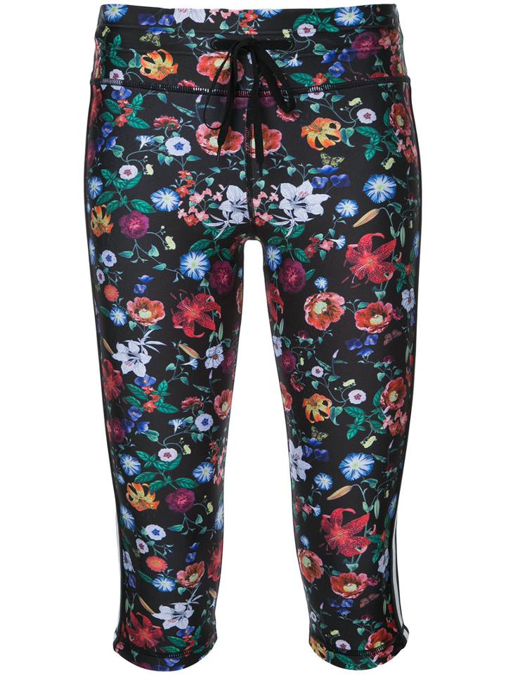 The Upside - Floral Print Fitness Leggings - Women - Polyester - S, Black
