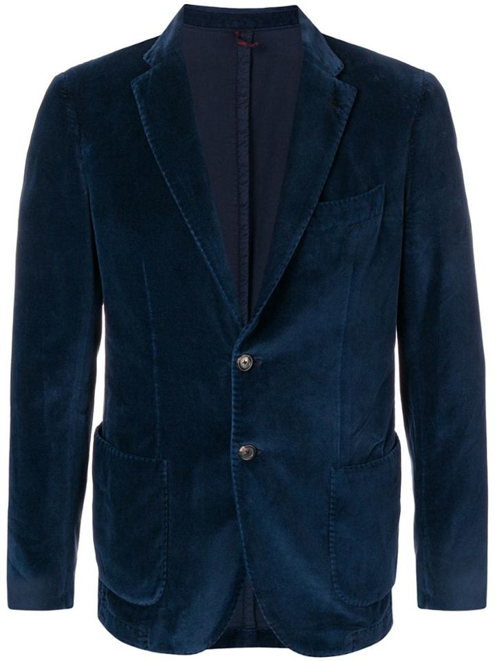 Dell'oglio Single Breasted Blazer - Blue