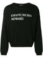 Enfants Riches Déprimés Logo Print Knitted Jumper - Black