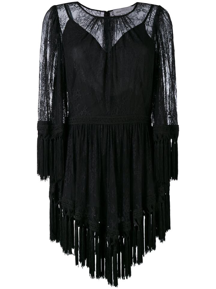 Alice Mccall - Fringed Mini Dress - Women - Nylon/rayon - 38, Black, Nylon/rayon