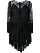 Alice Mccall - Fringed Mini Dress - Women - Nylon/rayon - 38, Black, Nylon/rayon