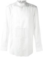Givenchy Fringed Panel Shirt, Men's, Size: 38, White, Silk/viscose