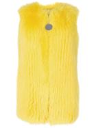 Givenchy Classic Fur Gilet - Yellow & Orange