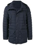 Moncler Hooded Quilted Jacket - Blue