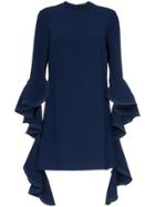 Ellery Kilkenny Frill Sleeve Mini Dress - Blue