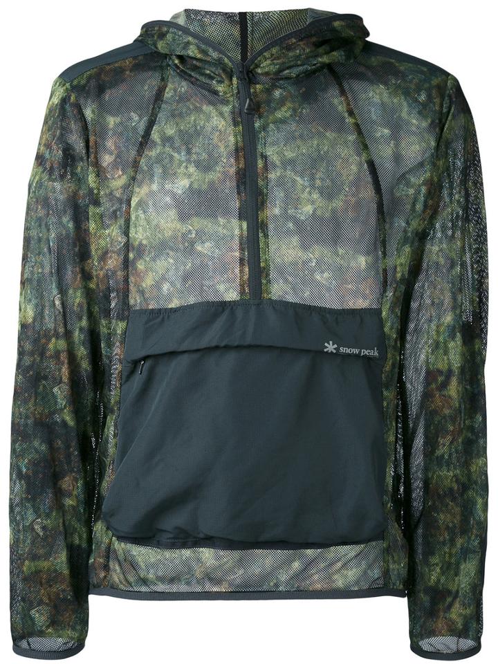 Snow Peak - Camouflage Windbreaker Jacket - Men - Polyester - M/l, Green, Polyester