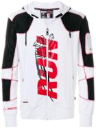 Plein Sport Run Zipped Hoodie - White