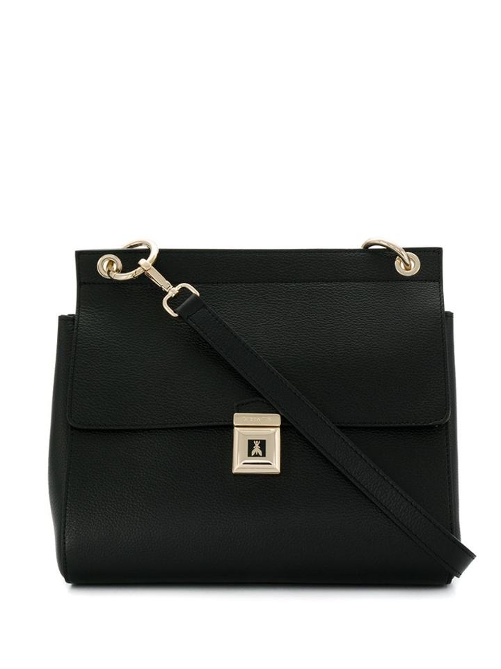 Patrizia Pepe Large Accordion Tote Bag - Black