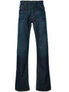 Armani Jeans - Distressed Stitch Detail Jeans - Men - Cotton/spandex/elastane - 30, Blue, Cotton/spandex/elastane