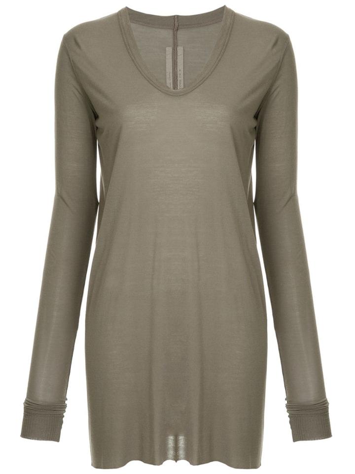 Rick Owens V-neck Sweatshirt - Grey