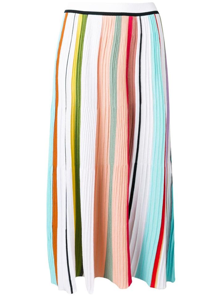 Missoni Long Plisse Skirt - White