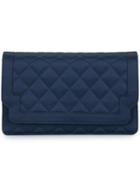 Chanel Pre-owned Quilted Clutch Hand Bag - Blue