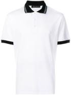 Versace Logo Collar Polo Shirt - White