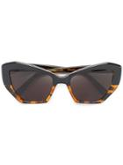 Prism Tortoiseshell Brasilia Sunglasses - Black