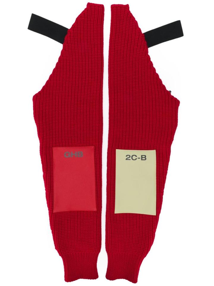 Raf Simons Long Gloves - Red
