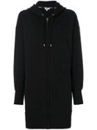 Kenzo Embroidered Long-length Hoodie - Black