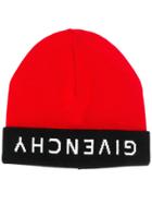 Givenchy Logo Beanie Hat - Red
