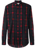 Saint Laurent - Signature Yves Collar Shirt - Men - Cotton - 39, Black, Cotton