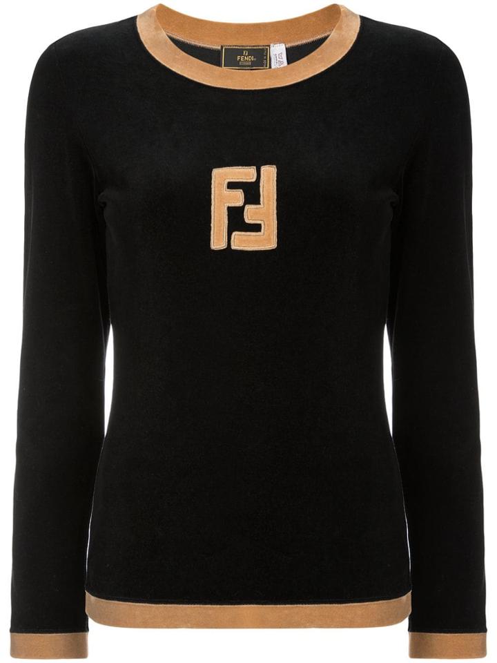 Fendi Vintage Long Sleeve Jumper - Black