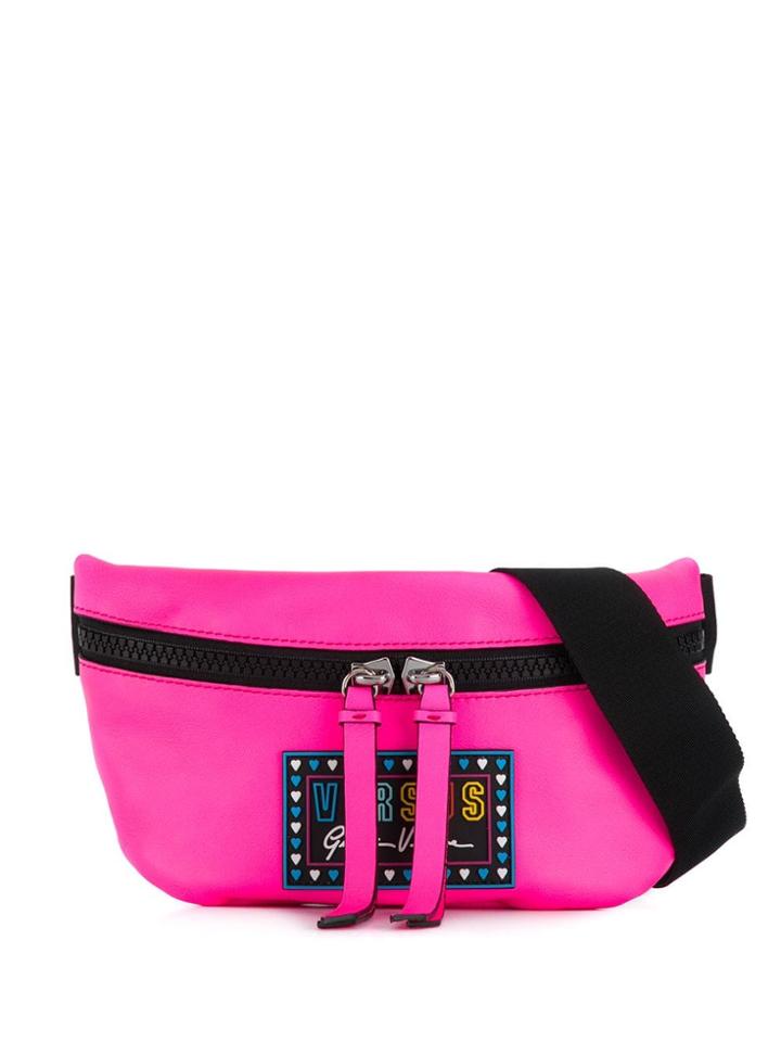 Versus Logo Zipped Belt Bag - Pink