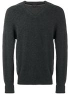 N.peal The Mayfair V-neck Jumper - Grey