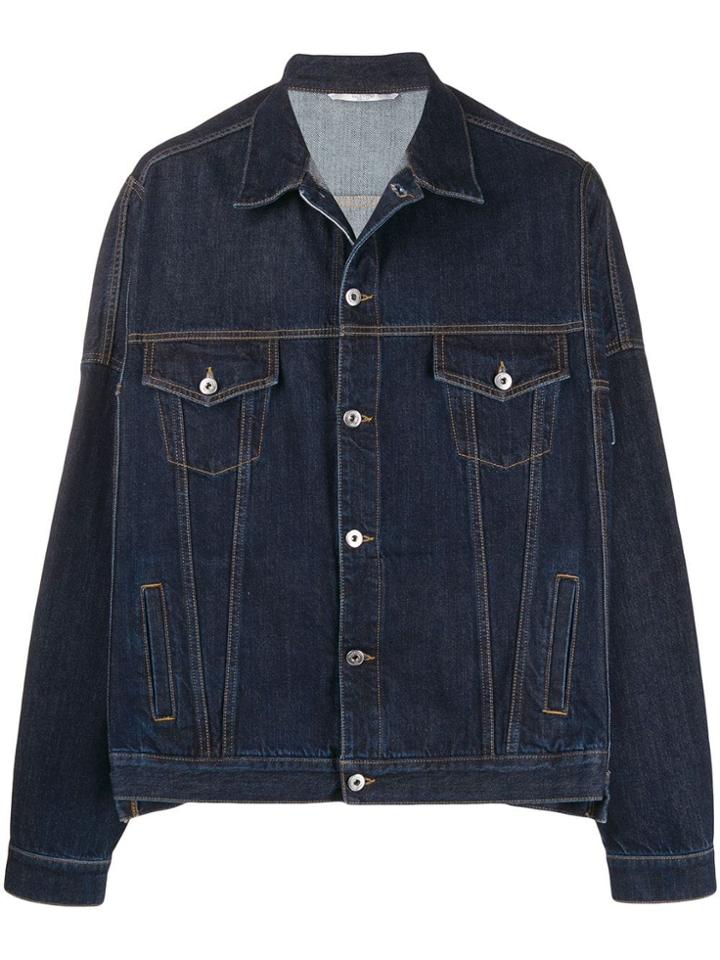 Valentino Oversized Denim Jacket - Blue