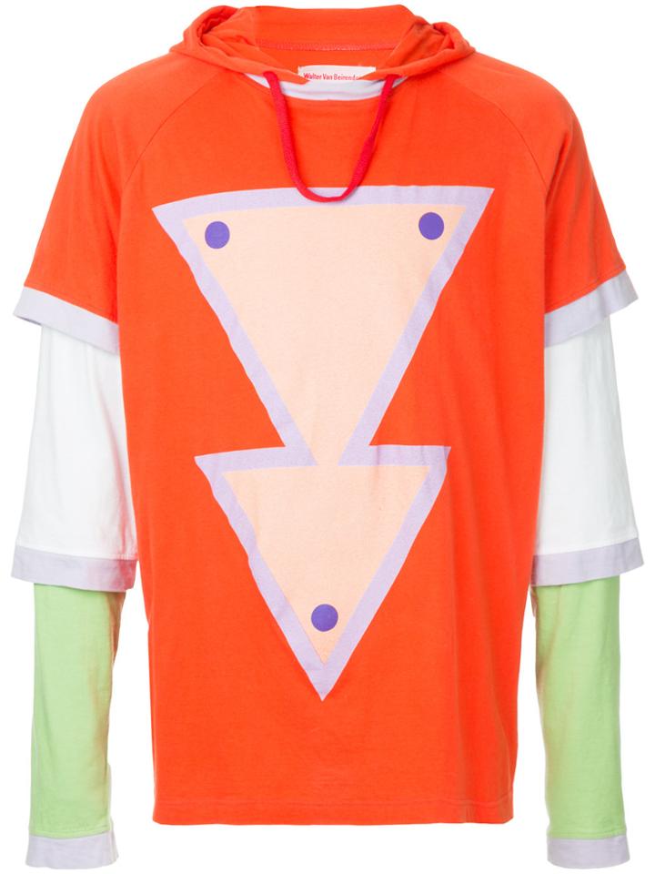 Walter Van Beirendonck Vintage Multi Layered Hoodie - Yellow & Orange