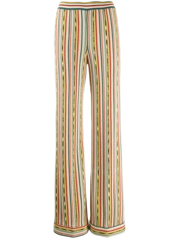 Missoni Palazzo Stripe Trousers - Blue