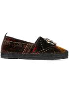Etro Embellished Plaid Slippers