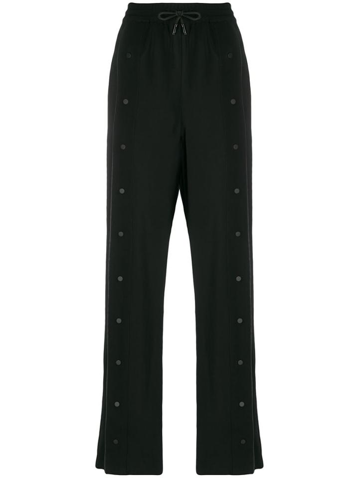 Karl Lagerfeld Wide-leg Track Pants - Black