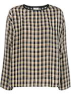 Forte Forte Check Long-sleeve Blouse - Black