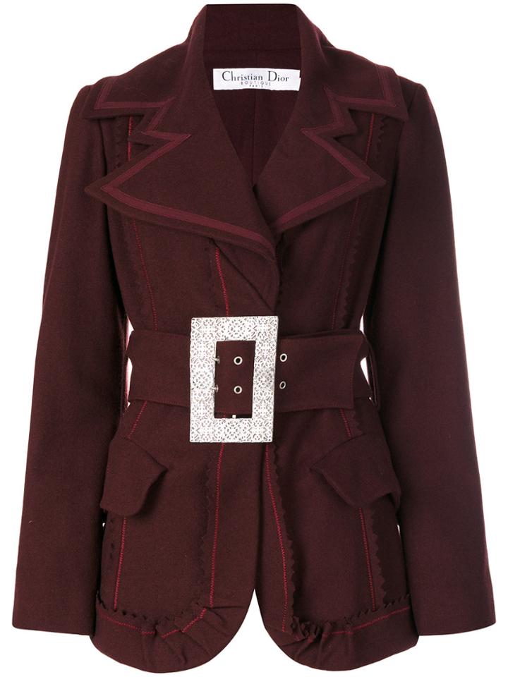 Christian Dior Vintage Inside Out Seams Jacket - Pink & Purple