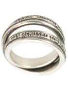 Werkstatt:münchen Embossed Quotes Ring - Metallic