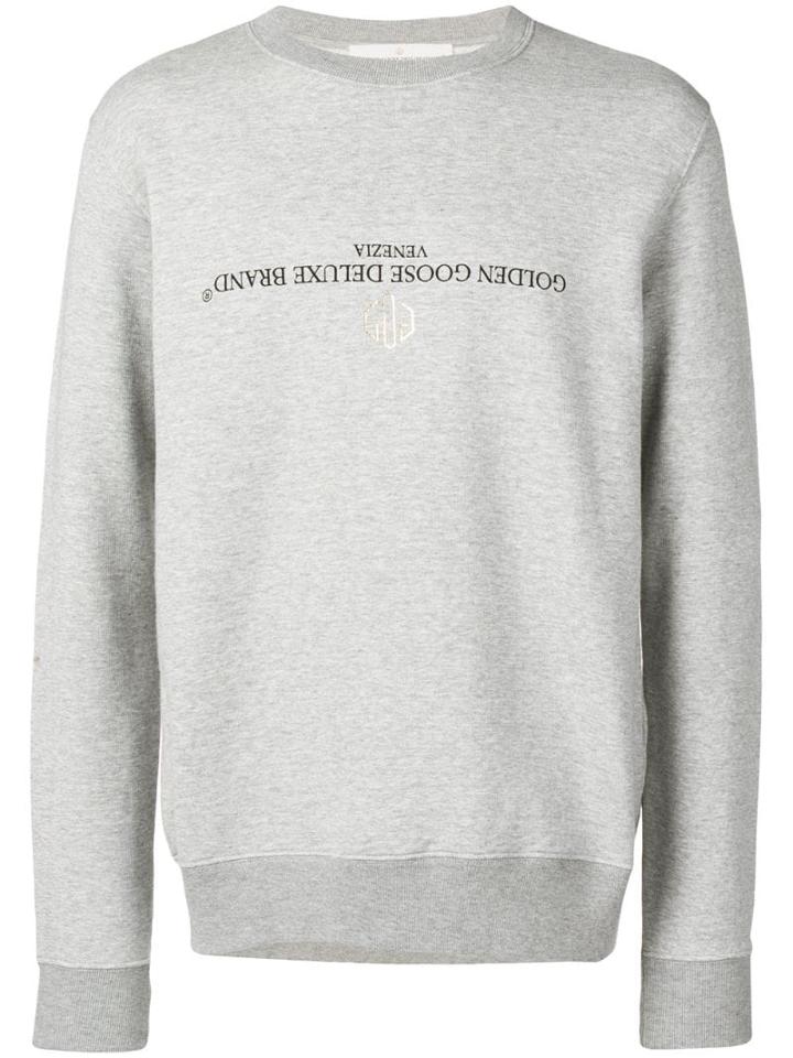 Golden Goose Printed Logo Sweatshirt - Grey