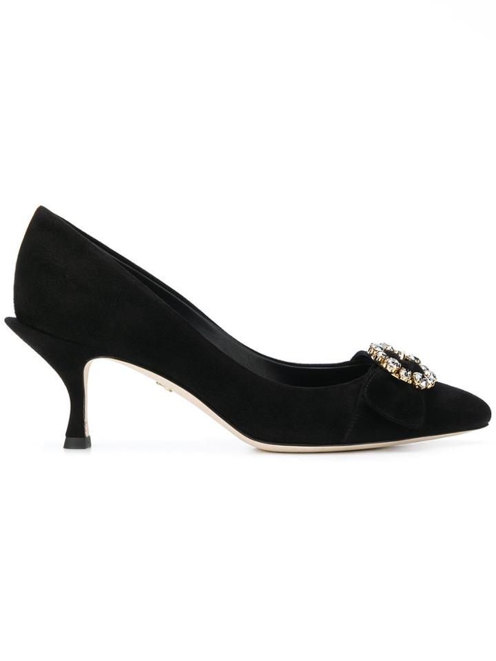 Dolce & Gabbana Embellished Pointed Pumps - Black