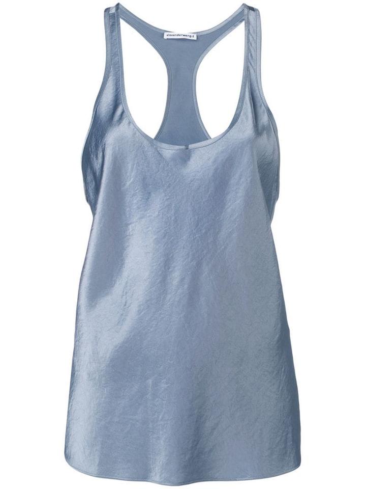 T By Alexander Wang Racer Back Tank Top - Blue