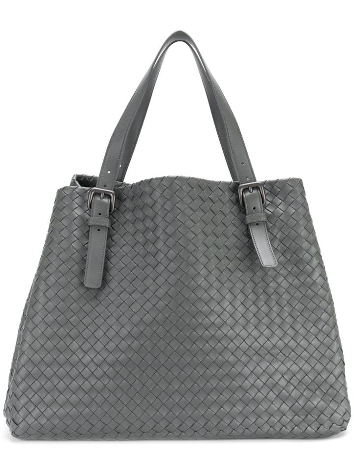 Bottega Veneta Large Intrecciato Tote - Grey
